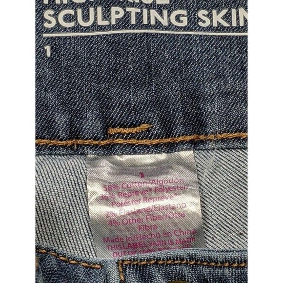 (3/$35) NOBO No Boundaries Size 1 High Rise Sculpting Skinny Distressed Jeans - Picture 6 of 12